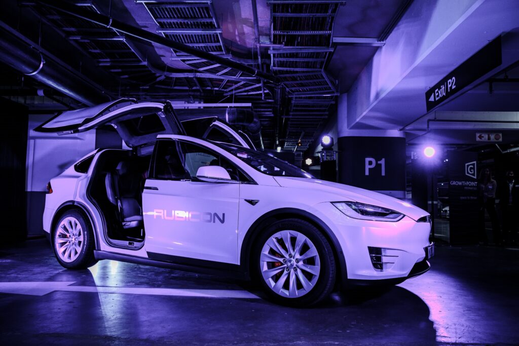 Tesla Model X at Growthpoint’s 144 Oxford Road