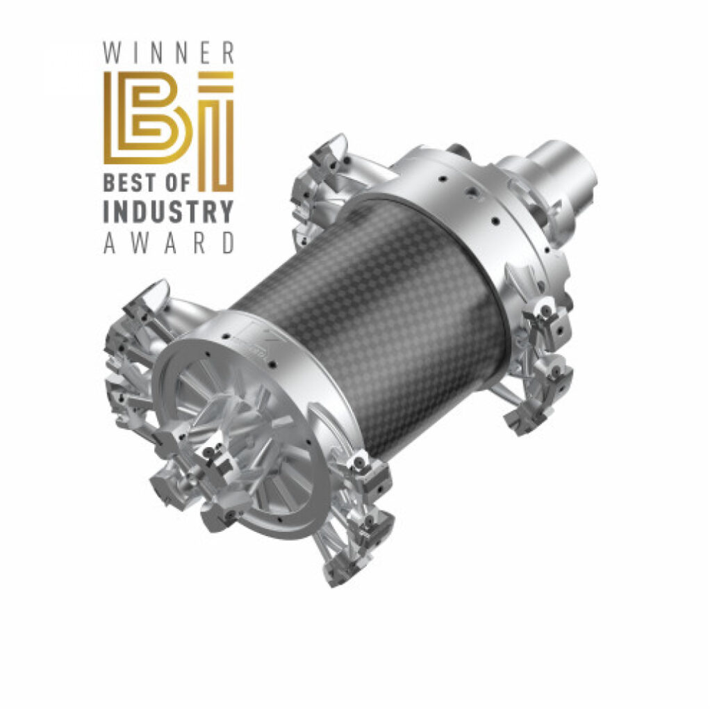 The 3D printed stator bore tool with carbon fiber body weighs 7.3kg